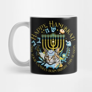 Happy Hanukkah Hanukkat Dreidel Jewish Christmas Menorah Mug